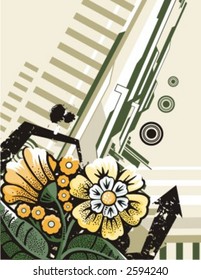 Flower Background Series. Check my portfolio for much more of this series as well as many more similar and other great vector items.