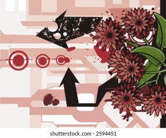 Flower Background Series. Check my portfolio for much more of this series as well as many more similar and other great vector items.