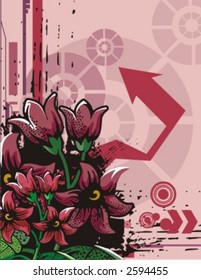 Flower Background Series. Check my portfolio for much more of this series as well as many more similar and other great vector items.