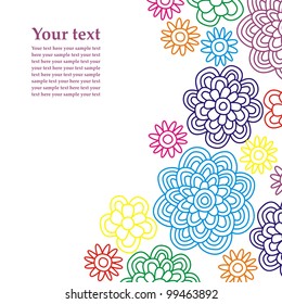 flower background with space for you text