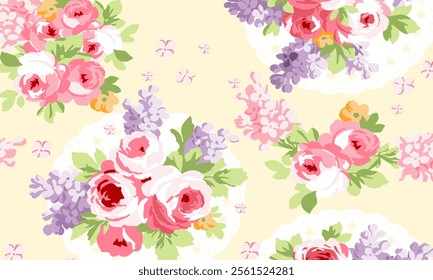 Flower background suitable for home decore and wallpaper purpose

