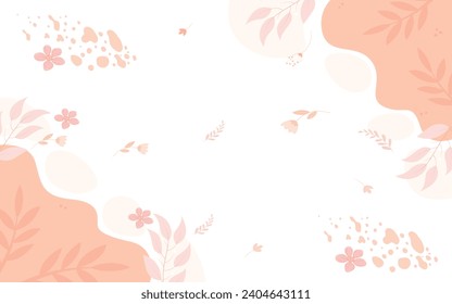 Flower background template flat design