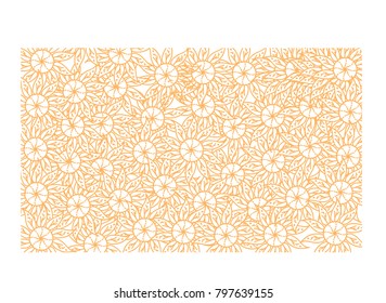 Flower Background Template Vector