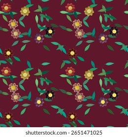Fundo da flor, textura de fundo, design floral, padrão floral sem costura, padrão de folhas, fundo sem costura, vetor de padrão, formas vetoriais, fundo de padrão, vetor abstrato