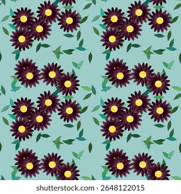 Flower background, background texture, leaf vector, leaf background, seamless pattern vector, leaf isolated, leaf texture, background design, ornaments vector, flower pattern