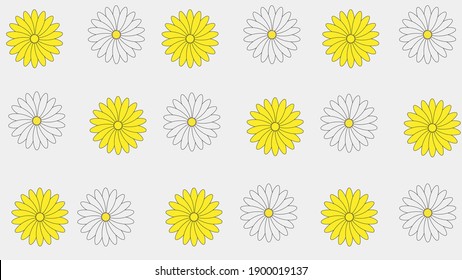 Flower Background Texture, Lilies, flowers yellow and white
