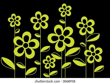 Flower background (vector)