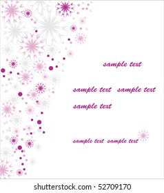 Flower background, vector