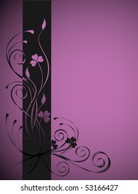 Flower background, vector