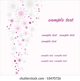 Flower background, vector