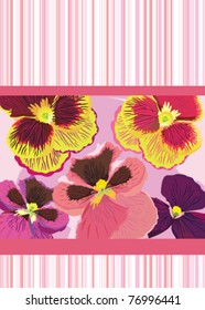 Flower background in vector