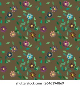 Fundo da flor, design vetorial, vetor abstrato, padrão da flor, vetor de fundo, padrão das folhas, design floral, flores primavera, folha isolada, vetor padrão sem costura, padrões florais