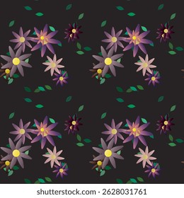 Fondo floral, diseño de Vector, Vectores de flores, patrón de flores, flores de primavera, patrón floral sin fisuras, acuarela de flores, Fondo de pantalla sin fisuras, fondo de hojas, patrón de Vector