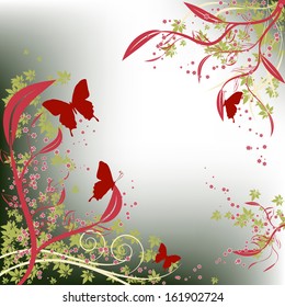 Flower background. Vector illustration