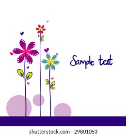 flower background vector illustration