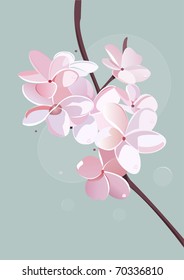 flower background vector illustration