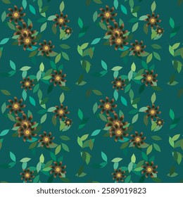 Flower background, flower vector, leafs vector, seamless pattern, background design, ornaments vector, seamless background, vector shapes, pattern design, background pattern