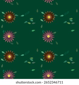 Flower background, vector pattern, floral vector, ornament vector, seamless vector, seamless background, petals pattern, abstract background, leafs isolated, ornamental pattern