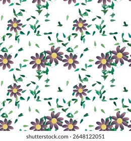 Flower background, background vector, seamless background, pattern design, ornament vector, leaf vector, floral seamless pattern, pattern background, flowers watercolor, leaf texture