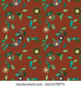 Fundo da flor, formas vetoriais, ornamentos vetor, fundo floral, padrão de fundo, padrão das flores, flores vetoriais, folhas isoladas, papel de parede sem costura, padrão sem costura
