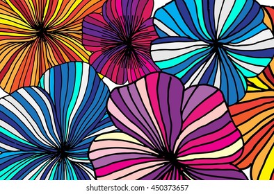 Flower background. Vector stock illustration.