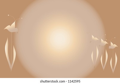 Flower background in warm colors.