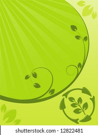 Flower background with wave pattern, element for design, vector illustration