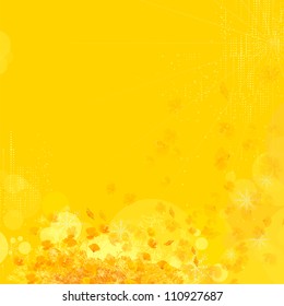  Fondo de las flores. Fondo amarillo de luz solar para el diseño.