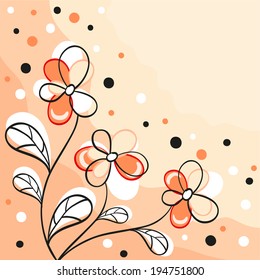 Flower background for your design