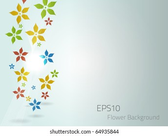 Flower background for your design. Fully vector, enjoy!