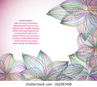 flower background for your text