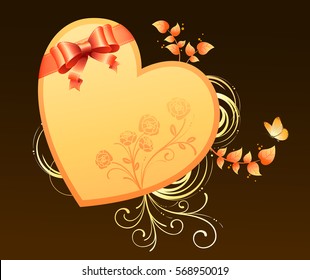 Flower Background_Flowers and Heart Patterns 