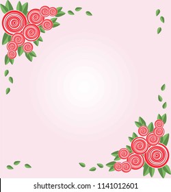 flower background,frame vector illustration.