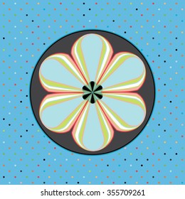 Flower background.Graphic decor symbol.
