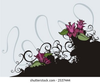 Flower Backgrounds Series. Check my portfolio for much more of this series as well as thousands of similar and other great vector items.