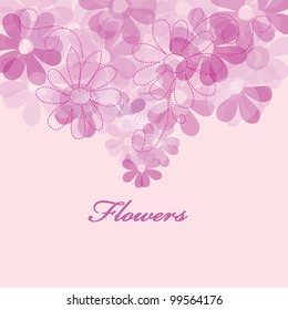 Flower backgrounds.Graphic decor symbol.