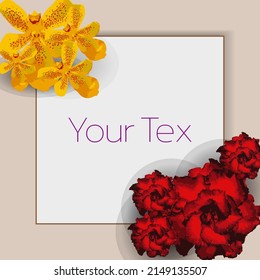 Flower Banner And background,Cute Poster.