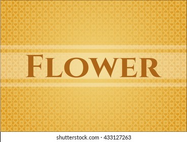 Flower banner or card