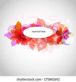 flower banner for your text