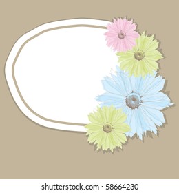 Flower banners. vector illustration