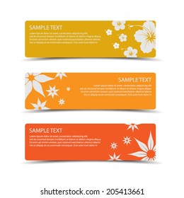 Flower banner.vector