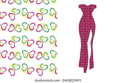 Flower based seamless floral pattern vector design for t-shirt, men, women and lady's dress, Modern and stylish abstract texture exotic design for cloth, paper, cover, fabric, interior décor