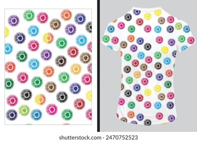 Diseño de Vector de patrón floral sin costuras a base de flores para camisetas, hombres, mujeres y niñas vestido, textura abstracta moderna y elegante diseño exótico para tela, cubierta, tela, decoración interior