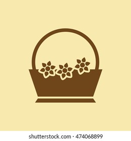 Flower Basket Icon.