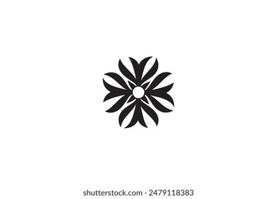 A Flower with beautiful Leafs