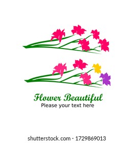 Blume schöne Logo Design Vorlage Abbildung. es gibt eine Blume, das ist gut für die Natur