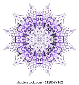 Flower beautiful mandala. Printable decorative elements. Vector illustration for design
