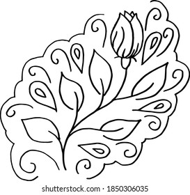 A flower with a beautiful ornament.