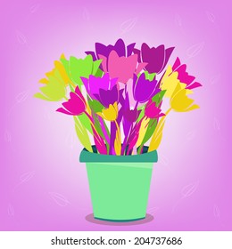 Flower beautiful pot