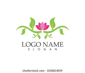 Flower beauty icon sign logo